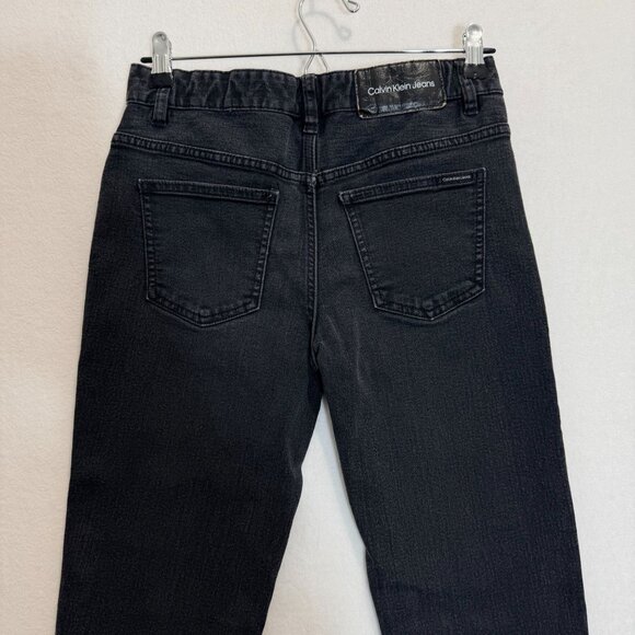 Calvin Klein Jeans Slim Straight Womens Size 16 Dark Wash Stretch Denim - Picture 6 of 14